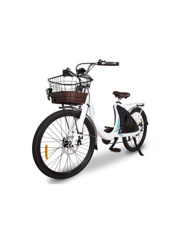 vélo à assistance électrique féminin avec panier e-wave easy-watts