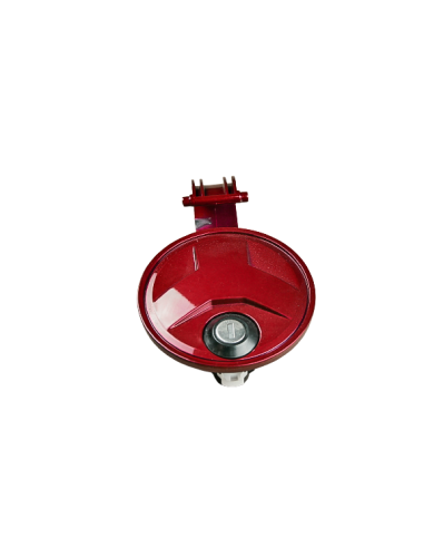trappe ronde rouge metalisé e-Trax  - 1