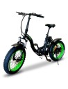 fatbike électrique easy-watts pliant vert e-nomad S
