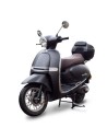 scooter electrique 50 e-presto noir mat trois quart gauche avec top case