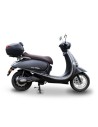 scooter electrique 50 e-presto noir mat profil droit avec top case