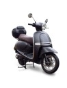 scooter electrique 50 e-presto noir mat trois quart droit avec top case