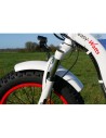 fourche avant suspendue avec amortisseurs du fatbike électrique e-nomad S