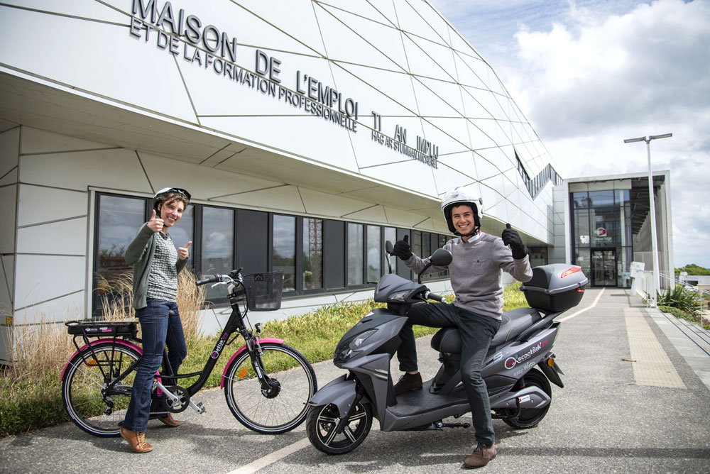 scooter électrique de la ville de Lannion