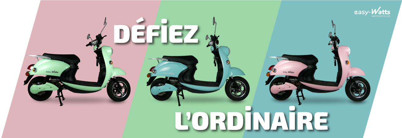 Scooter électrique avec siège et lumières LED avec moteur