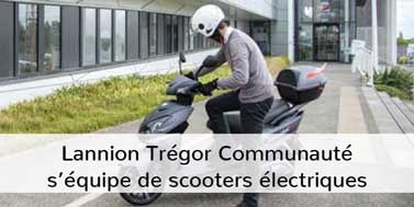 Lannion Trégor Communauté s'équipe de scooters électriques